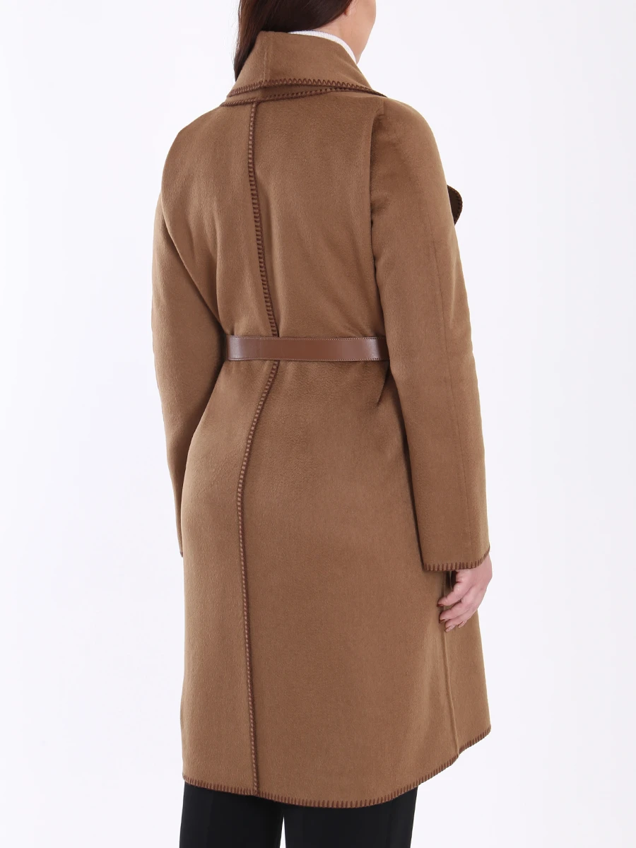 Кашемировое пальто с поясом