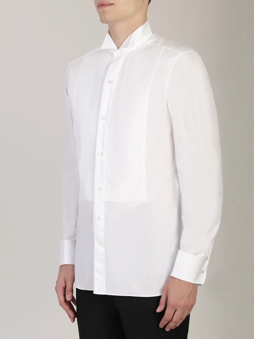 Рубашка хлопковая с манишкой ZEGNA
