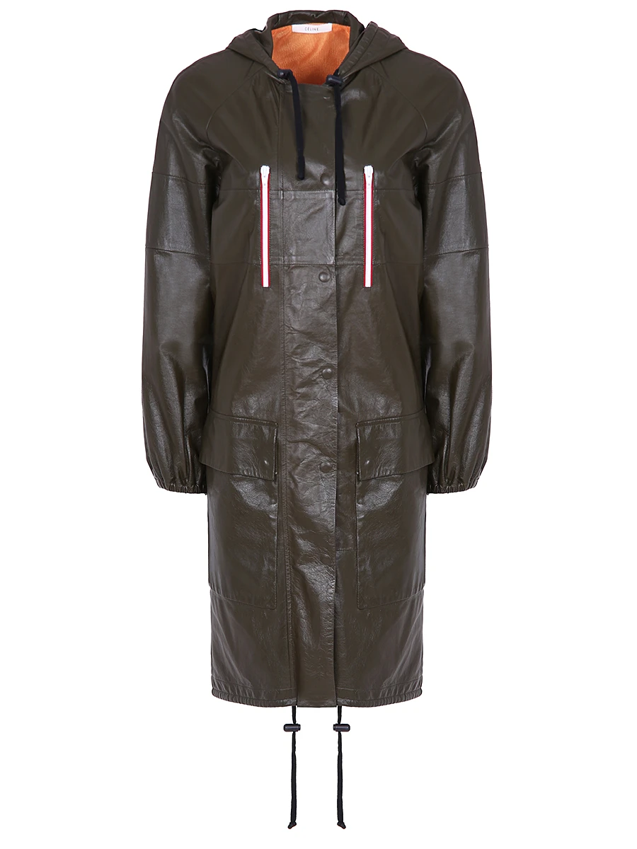 Парка-плащ кожаная