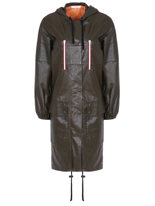 Парка-плащ кожаная CELINE