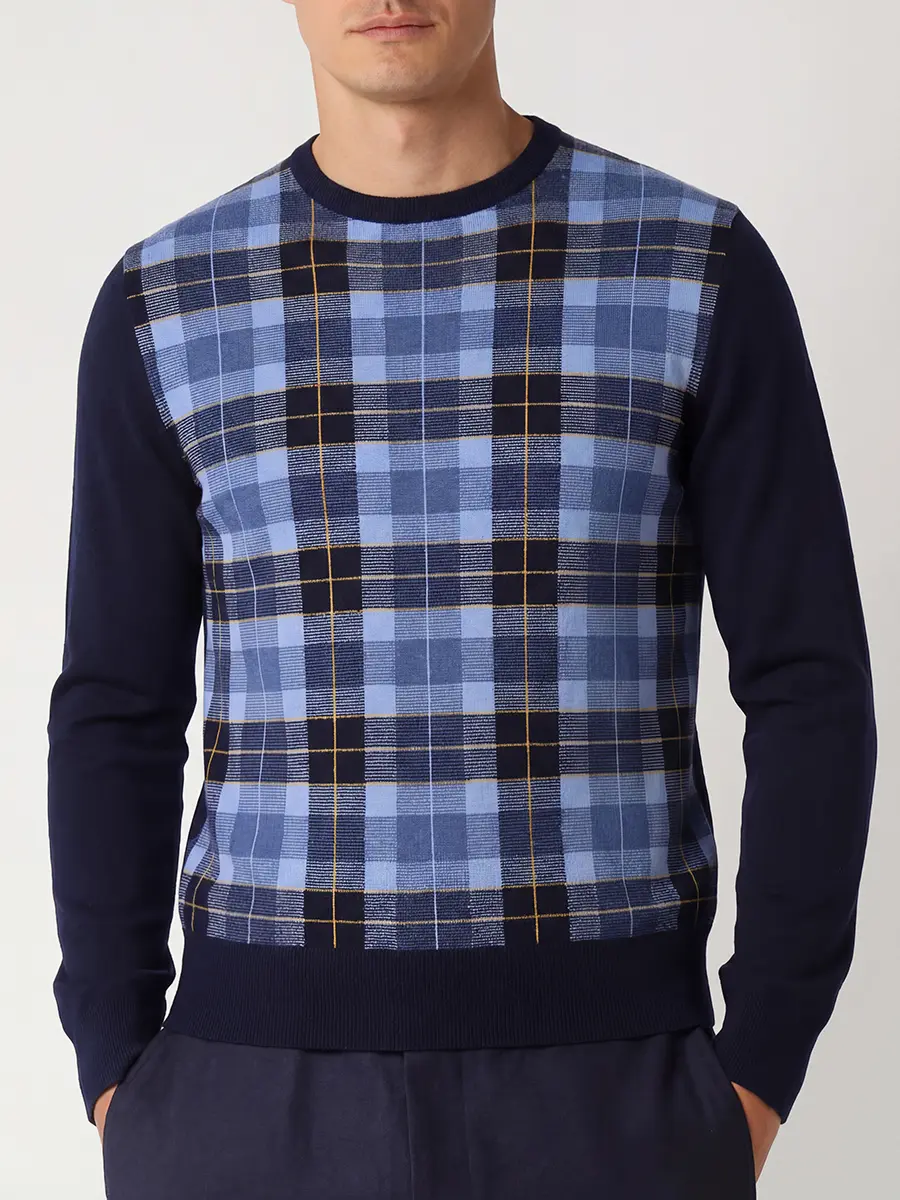 Кашемировый джемпер в клетку