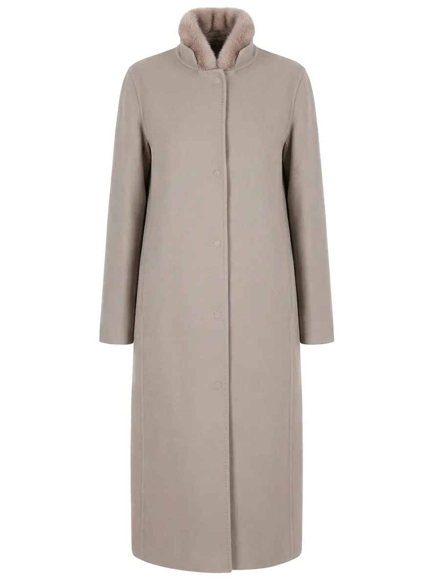 Пальто и меховой жилет