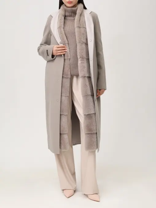 Пальто и меховой жилет MANZONI 24