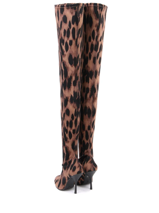 Текстильные ботфорты Shiloh STUART WEITZMAN