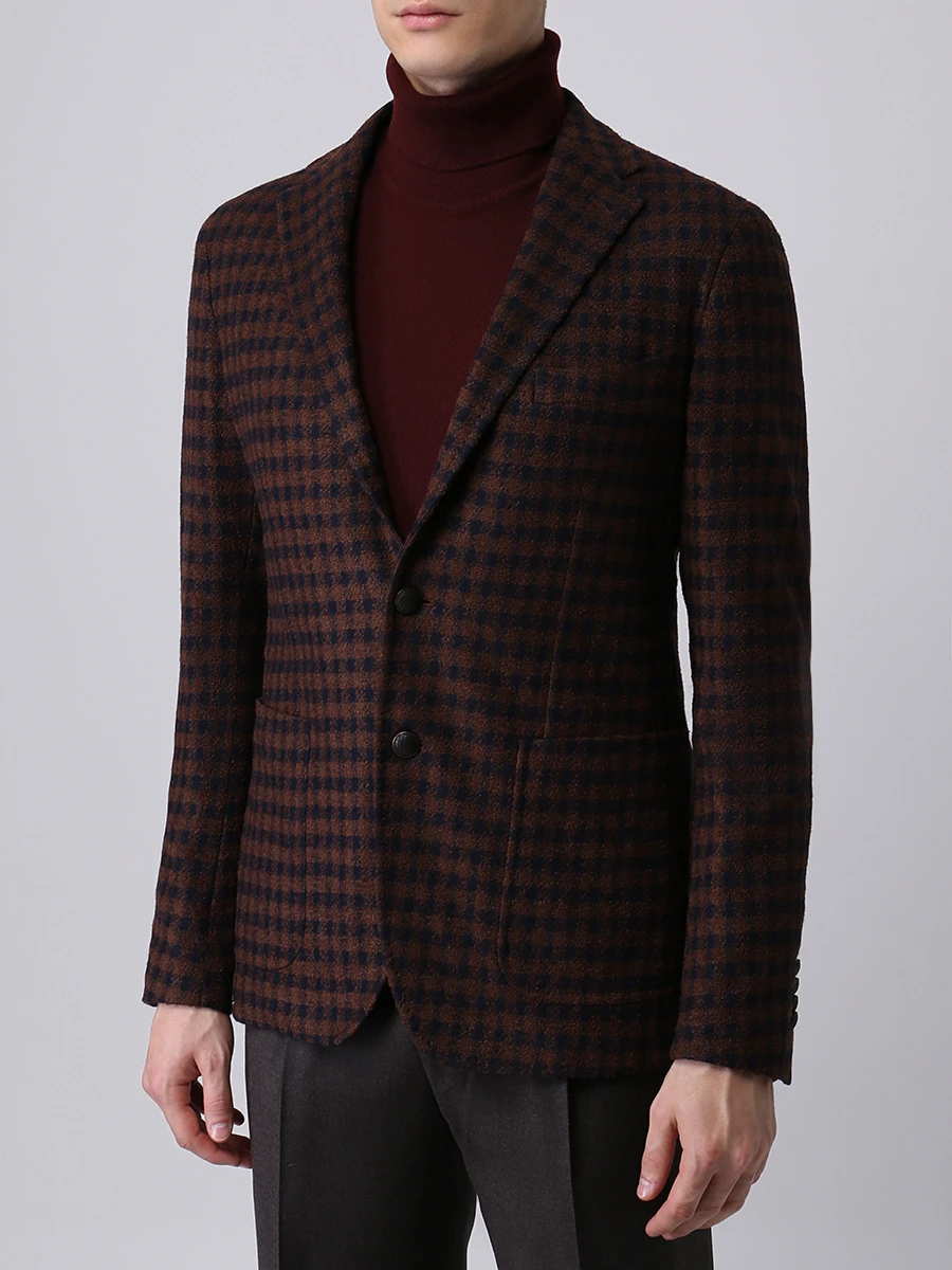 Пиджак шерстяной в клетку
