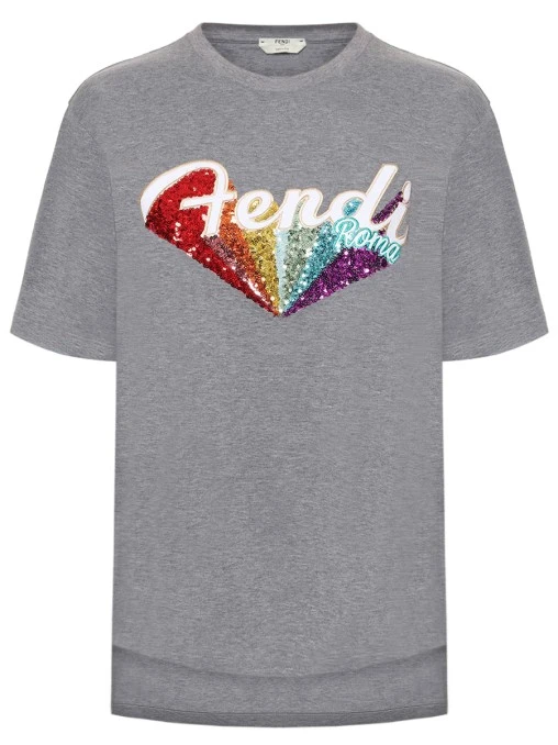 Футболка хлопковая FENDI