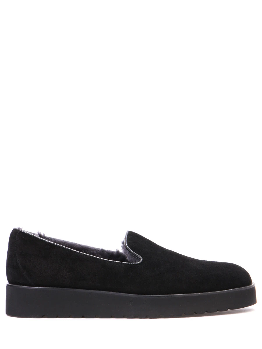 Замшевые лоферы на меху