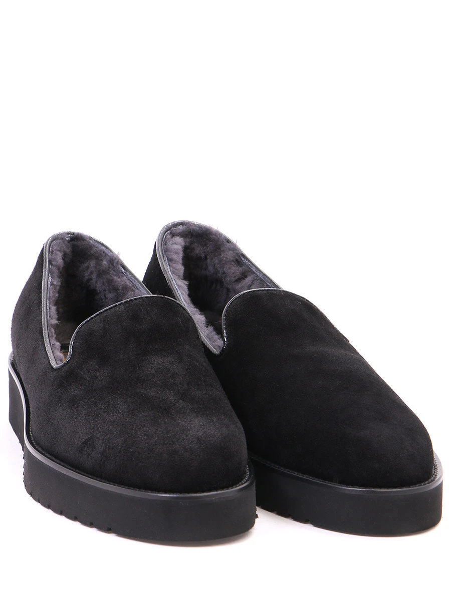Замшевые лоферы на меху