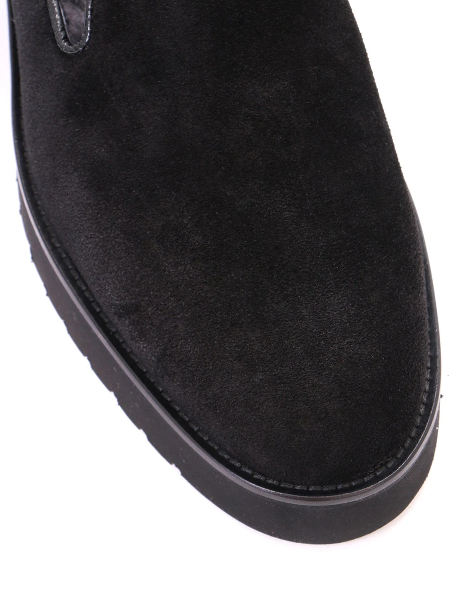 Замшевые лоферы на меху