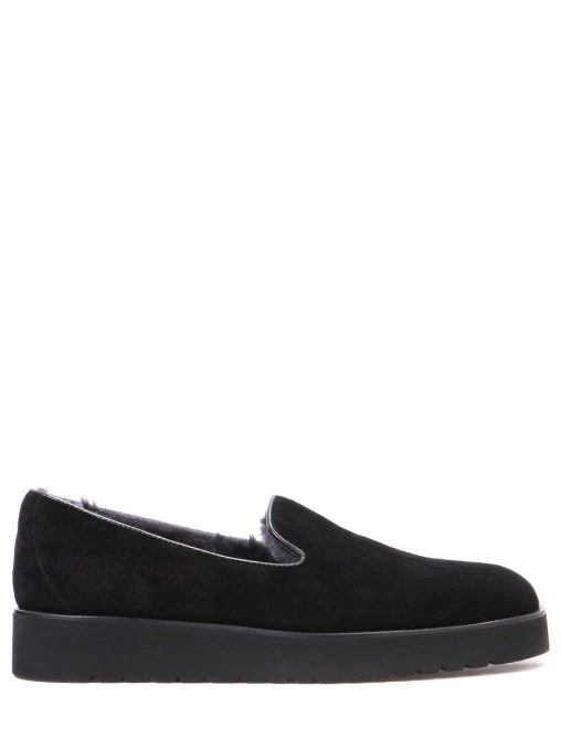 Замшевые лоферы на меху DOUCAL`S