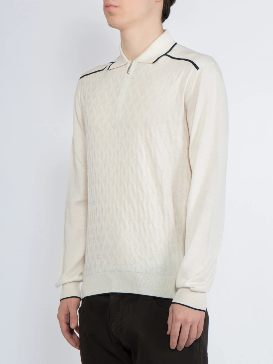 Поло с длинным рукавом