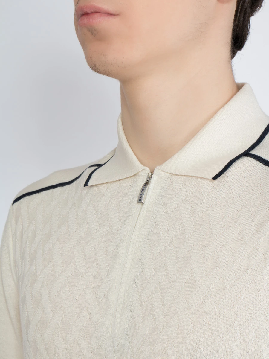 Поло с длинным рукавом