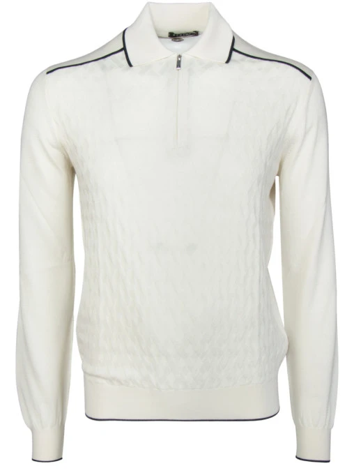 Поло с длинным рукавом BERTOLO LUXURY MENSWEAR