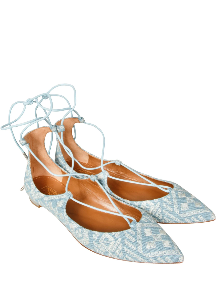 Балетки на шнуровке