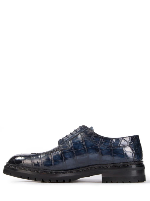 Дерби из кожи крокодила SANTONI