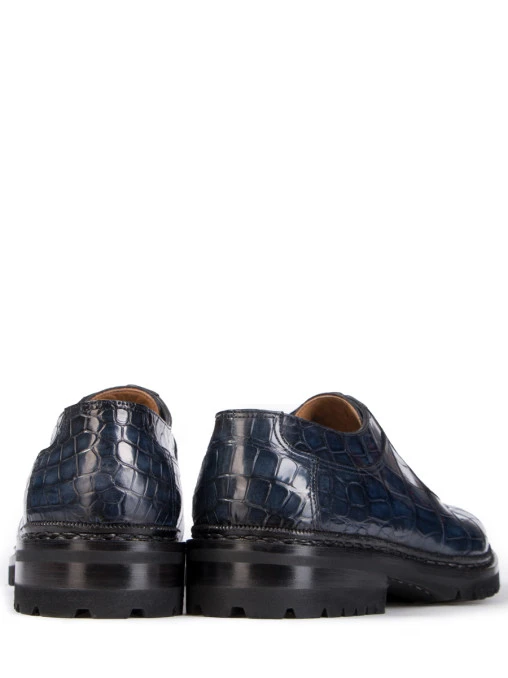 Дерби из кожи крокодила SANTONI