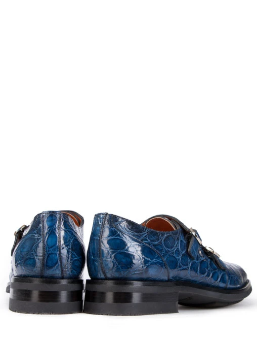 Монки из кожи крокодила SANTONI