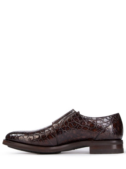 Монки из кожи крокодила SANTONI