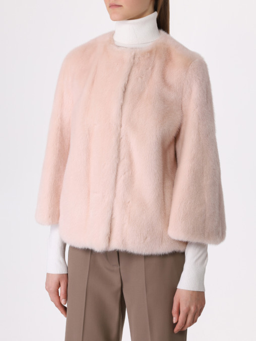 Шуба норковая укороченная ERMANNO SCERVINO