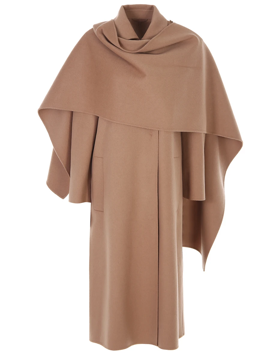 Пальто с палантином