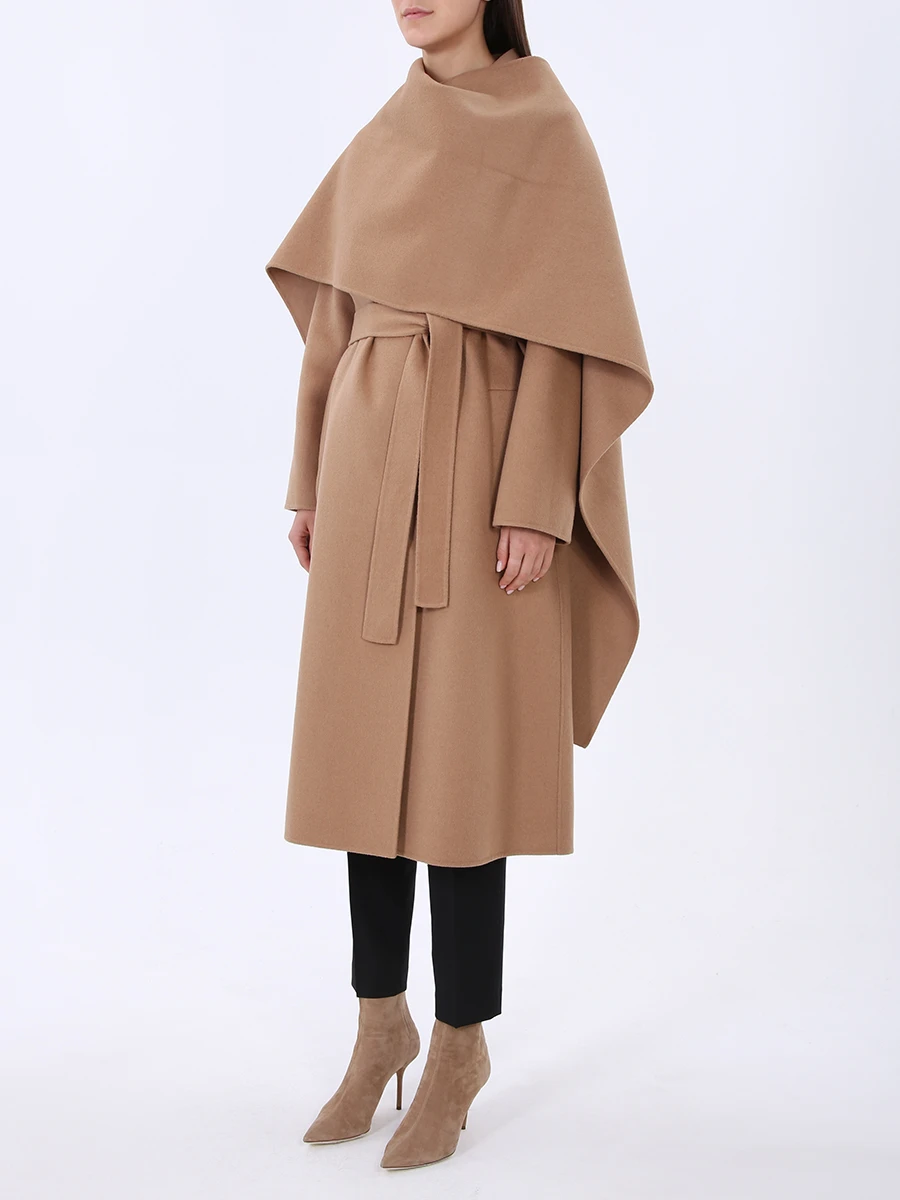 Пальто с палантином