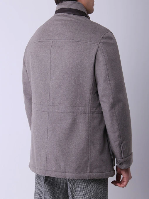Куртка кашемировая с мехом нутрии BRIONI