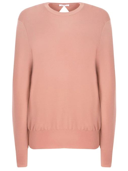 Шерстяной джемпер с разрезом CELINE