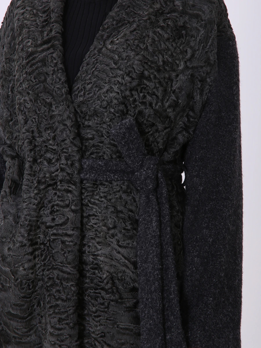 Glance пальто черное каракуль