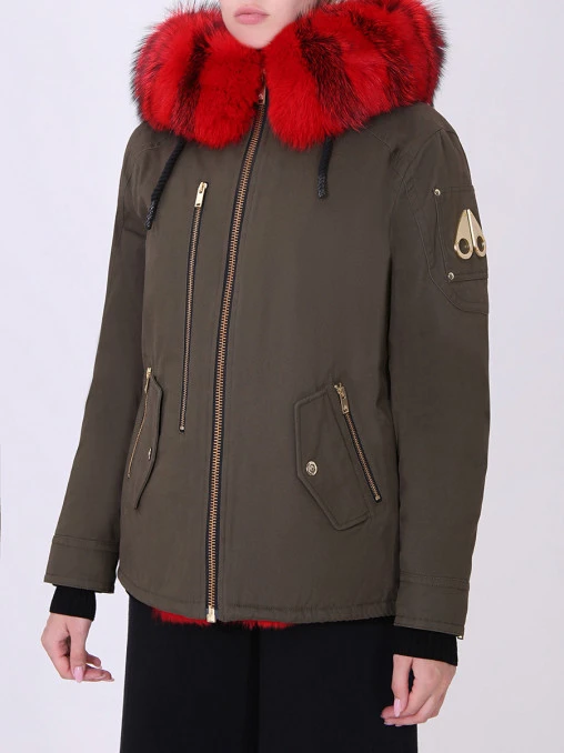 Укороченная парка с мехом MOOSE KNUCKLES