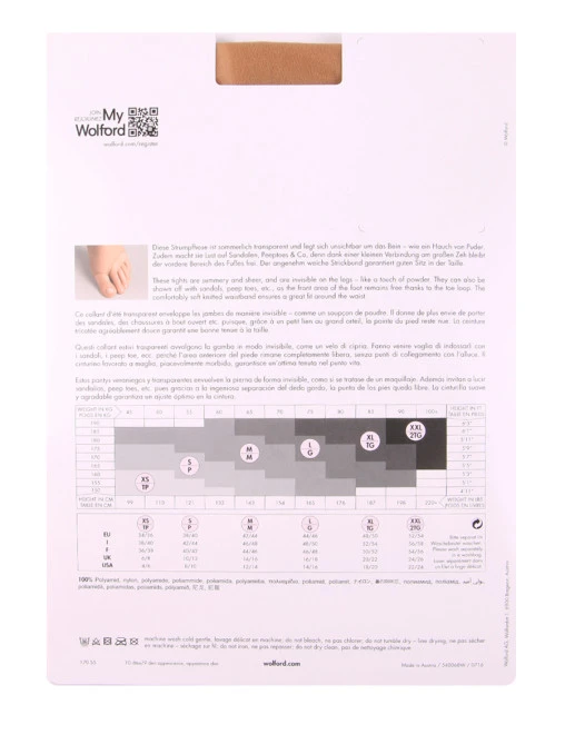 Колготки Luxe 9 den Toeless WOLFORD