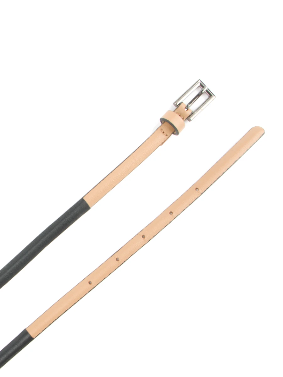 Ремень кожаный двухцветный