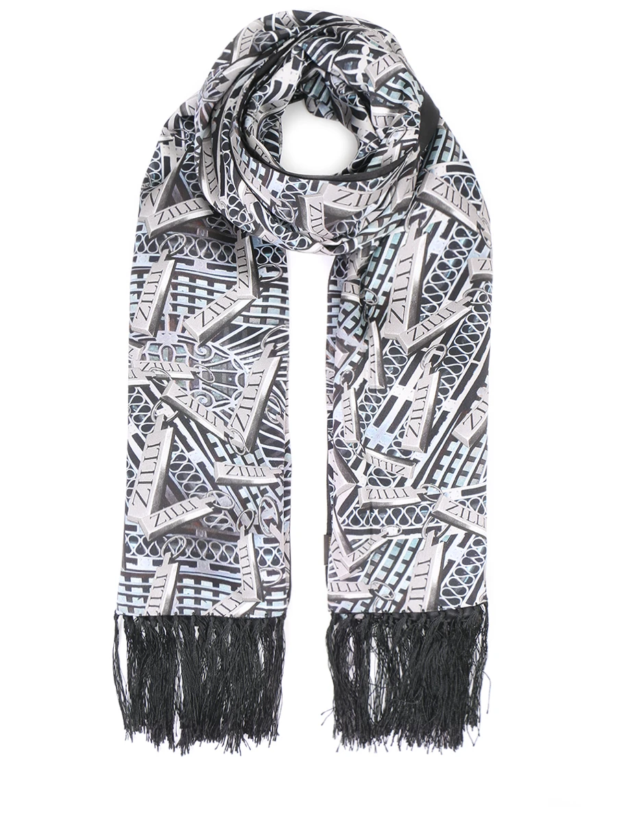 Кашне шелковое с принтом