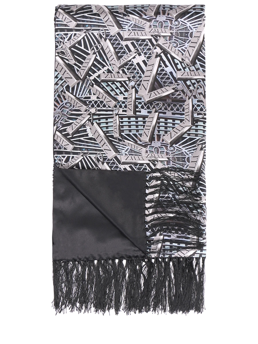 Кашне шелковое с принтом