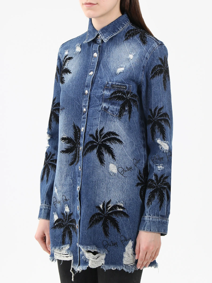 Удлиненная рубашка Aloha Plein