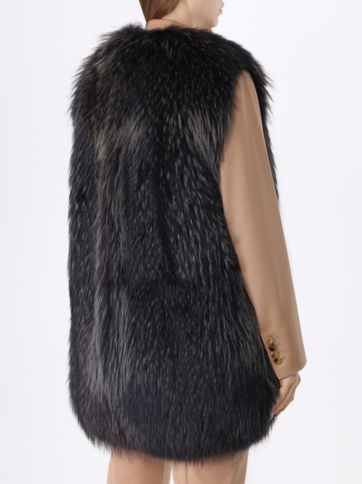 Жилет из меха енота JIL SANDER