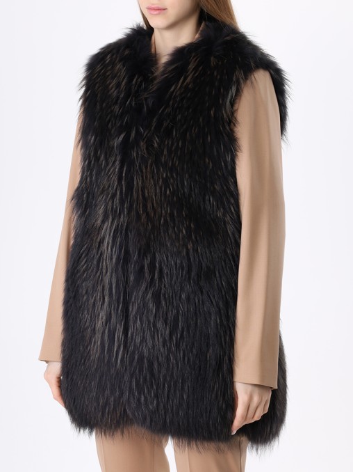 Жилет из меха енота JIL SANDER