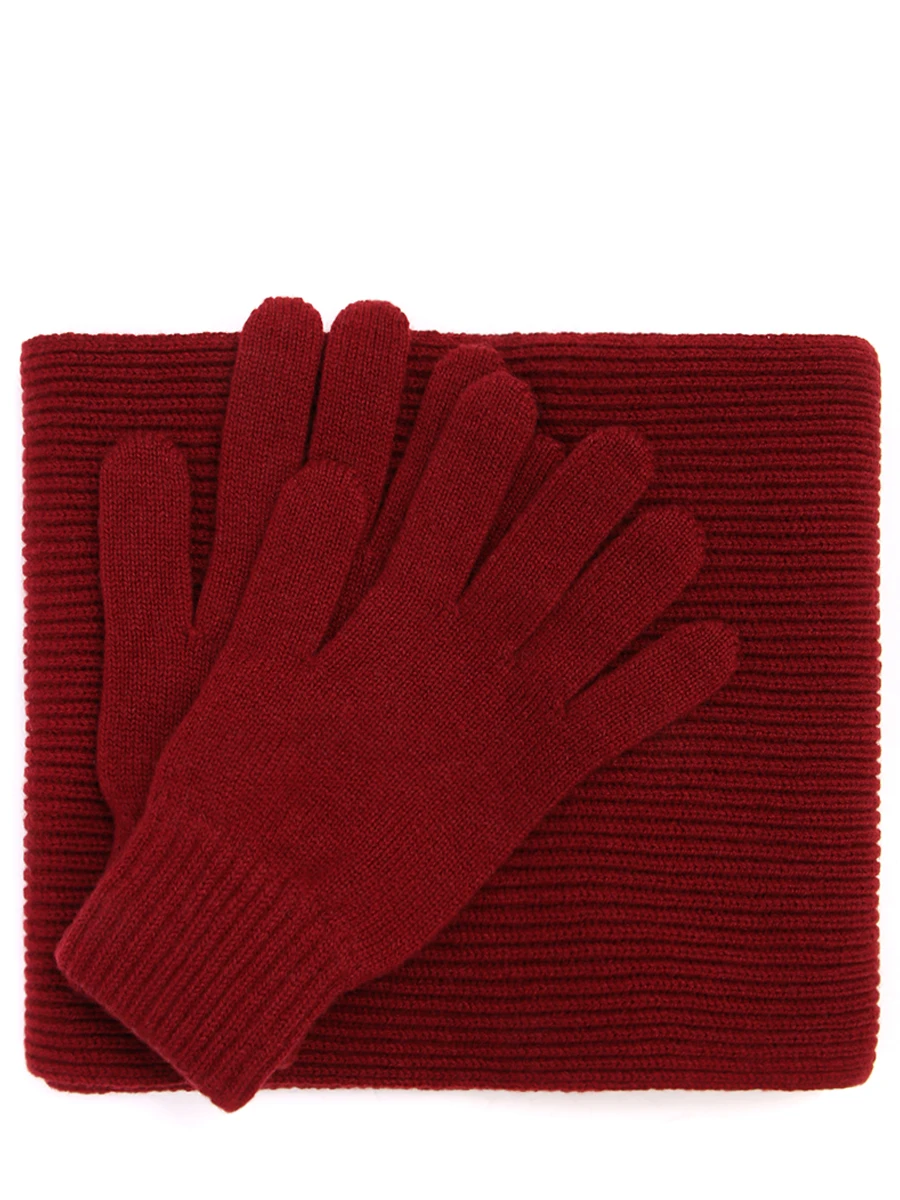 Комплект перчатки и шарф