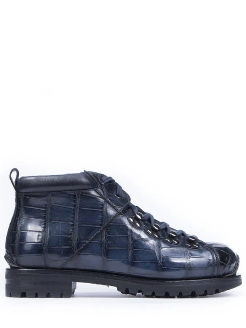 Ботинки из кожи крокодила SANTONI
