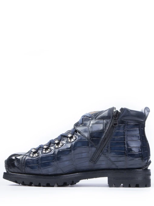 Ботинки из кожи крокодила SANTONI