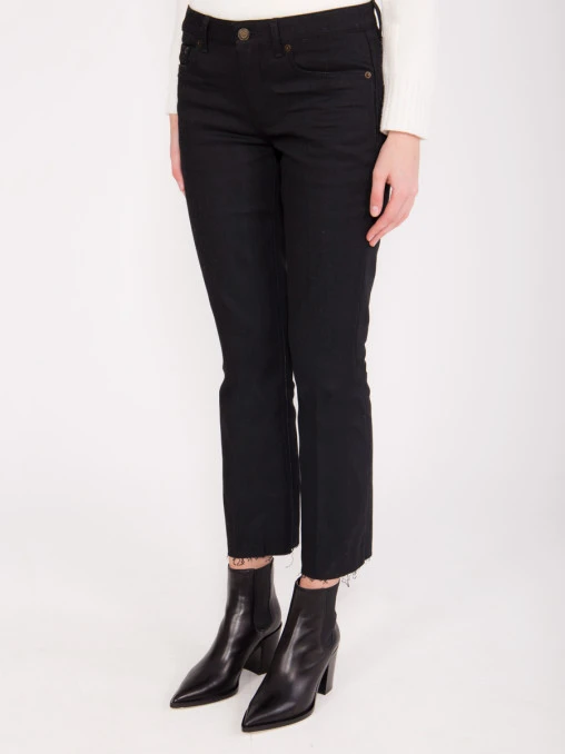 Укороченные джинсы SAINT LAURENT