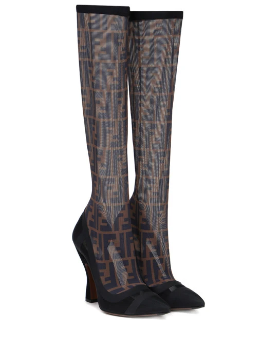 Текстильные сапоги FENDI