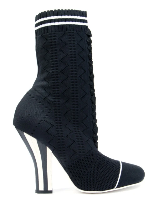 Текстильные ботильоны FENDI