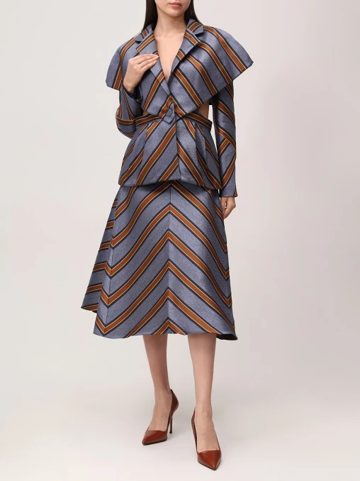 Юбка в полоску FENDI