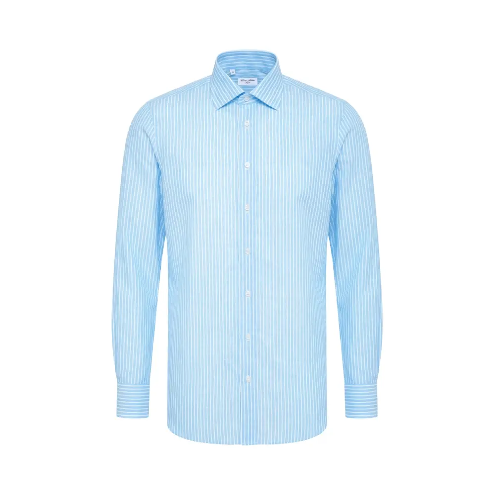 Рубашка Regular Fit из шелка и льна