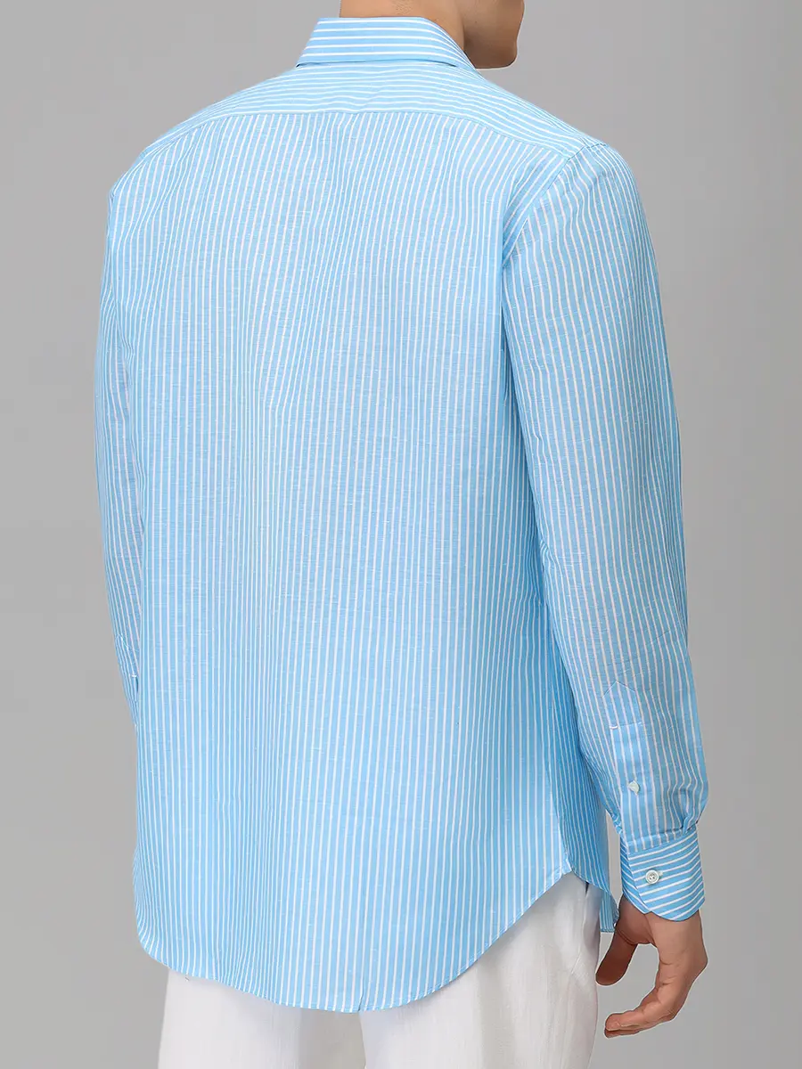 Рубашка Regular Fit из шелка и льна