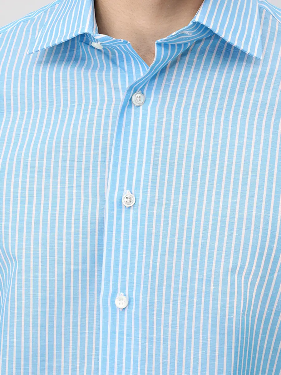 Рубашка Regular Fit из шелка и льна