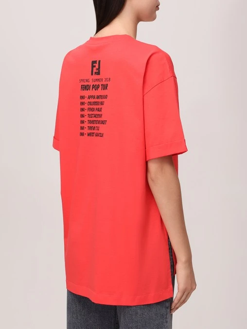 Футболка хлопковая FENDI