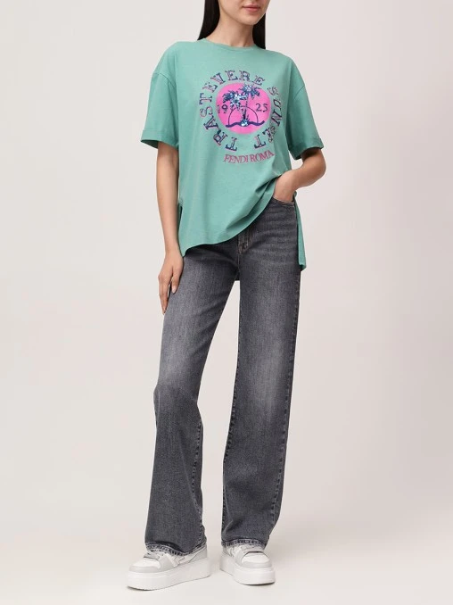 Футболка хлопковая FENDI