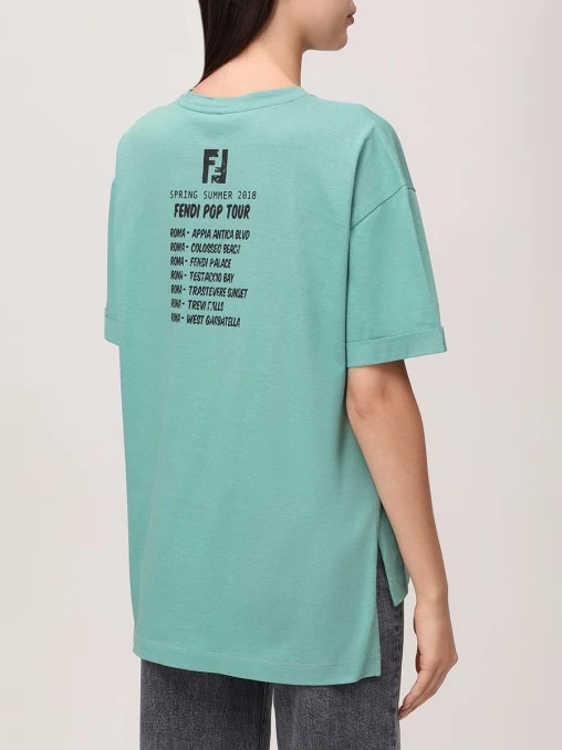 Футболка хлопковая FENDI