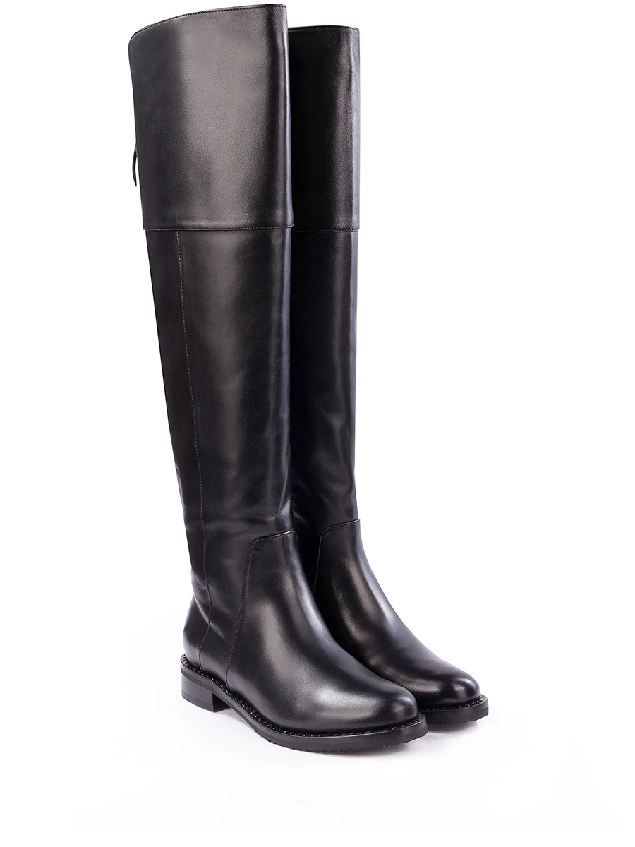 Кожаные ботфорты